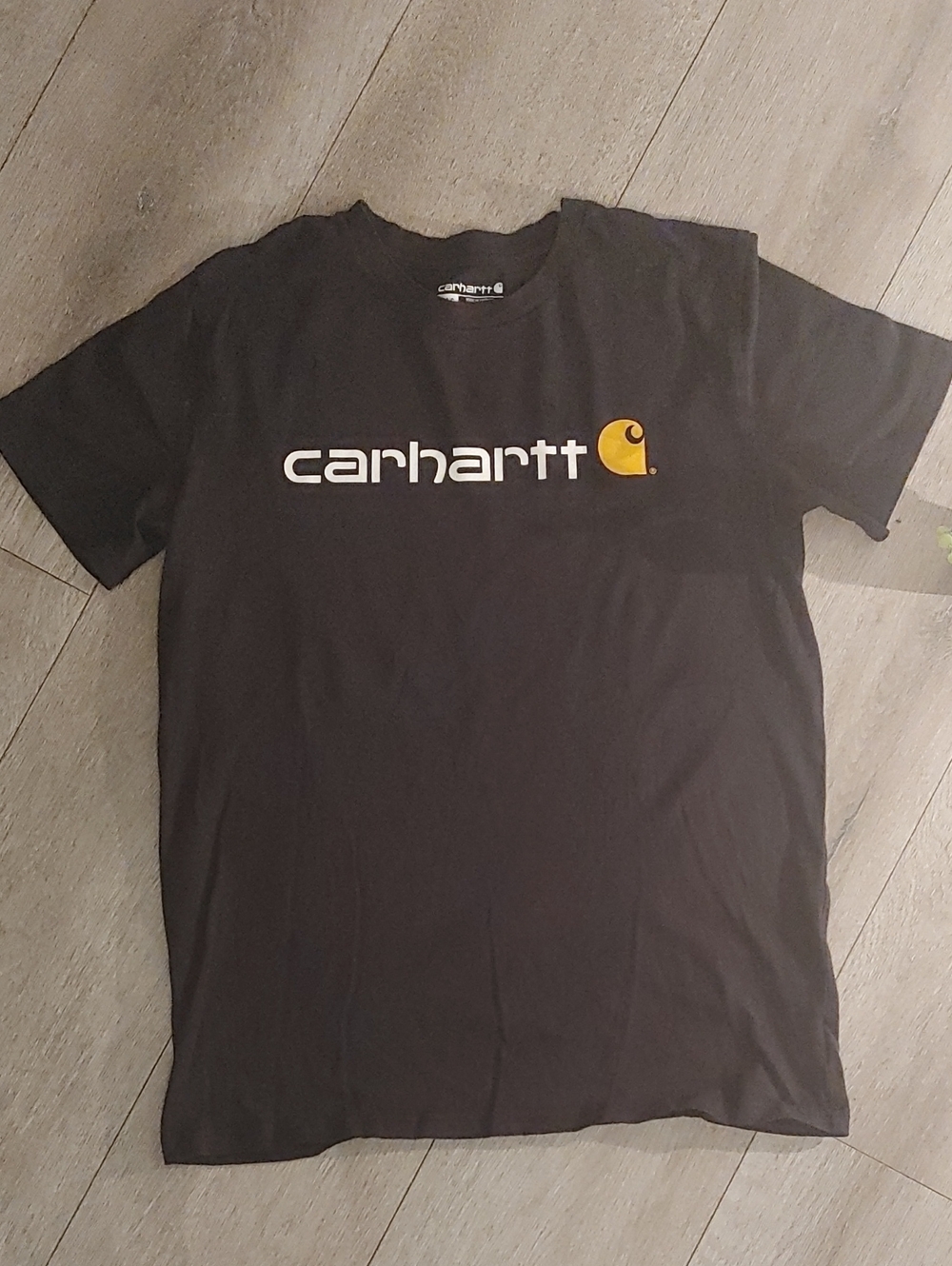 Carhartt l Kids Black Tee l Yellow And Black Size 14-16